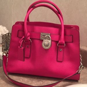 Pink Michael Kors Hampton Purse